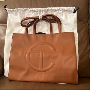 Telfar Brown Shopping Bag